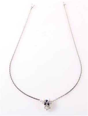 Diamant Saphir Collier - Schmuck und Uhren