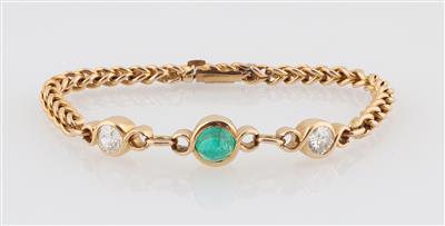 Diamant Smaragd Armband - Klenoty a Hodinky