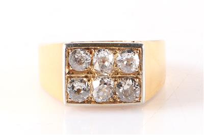 Diamantring zus. ca. 0,95 ct - Klenoty a Hodinky