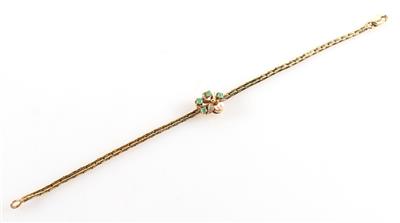 Diamant Smaragd Kulturperlen Armband - Schmuck und Uhren