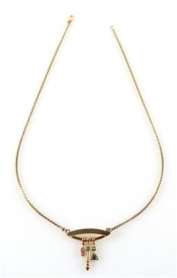 Farbstein Diamant Collier - Klenoty a Hodinky