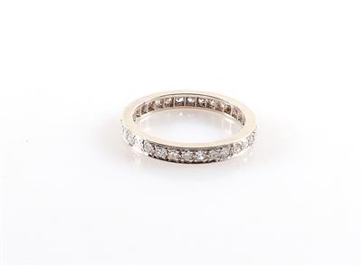 Diamant Memoryring zus. ca. 0,60 ct - Jewellery and watches