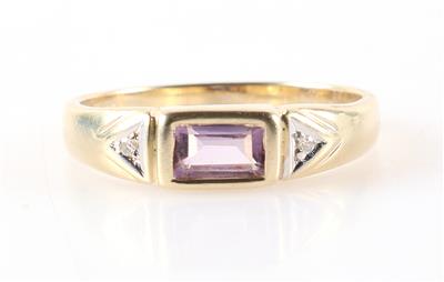 Amethyst Diamant Damenring - Jewellery and watches