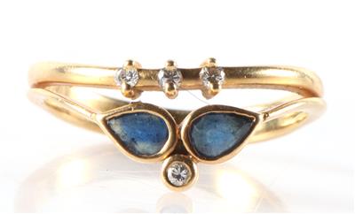 Saphir Brillant Damenring - Jewellery and watches