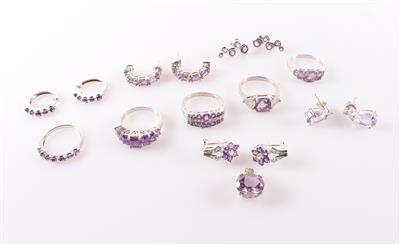 Amethyst DamenschmuckKonvolut (16) - Costume jewellery