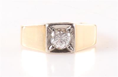 Brillant Ring ca. 0,80 ct - Klenoty a Hodinky