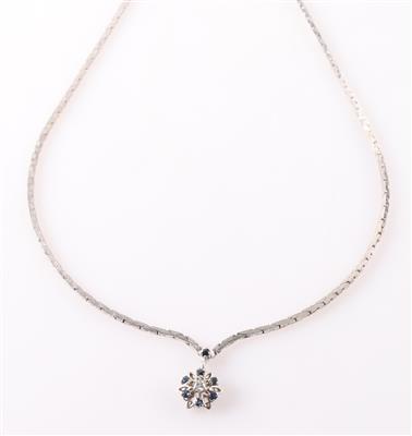 Saphir Brillant Collier - Schmuck und Uhren