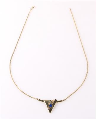 Behandeltes Lapis Lazuli Collier - Klenoty a Hodinky