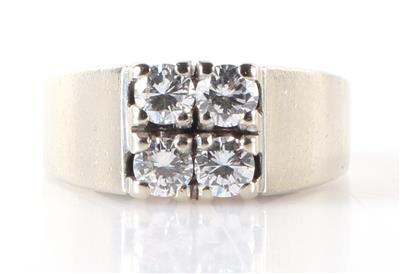 Brillant Ring zus. 0,71 ct (graviert) - Jewellery and watches