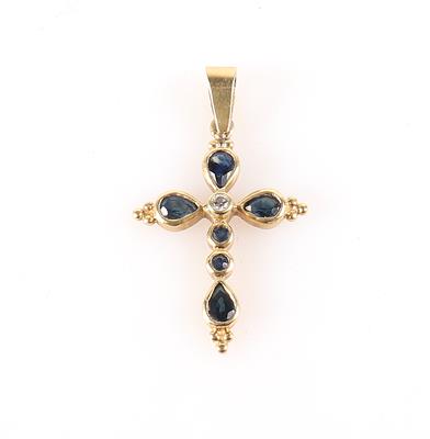 Brillant Saphirkreuz - Jewellery and watches
