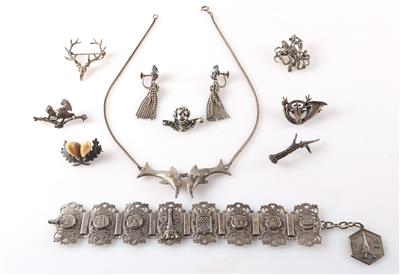 Konvolut Silberschmuck (11) - Jewellery and watches