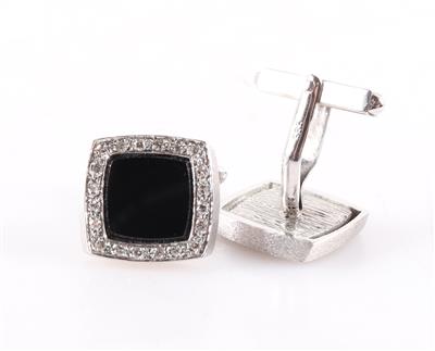 Diamant Onyx Manschettenknöpfe - Jewellery and watches