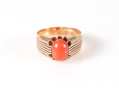 Ring mit Koralle - Jewellery and watches