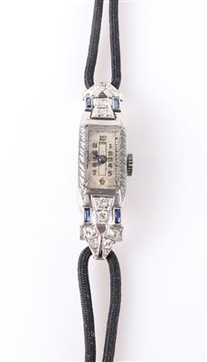 "Wega" Art Deco Diamant Damenuhr - Jewellery and watches