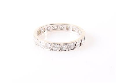 Brillant Memoryring zus. ca. 1,20 ct - Jewellery and watches