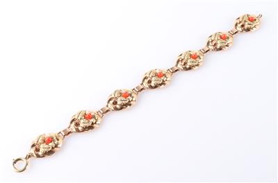 Korallen Armband "Blüten" - Jewellery and watches