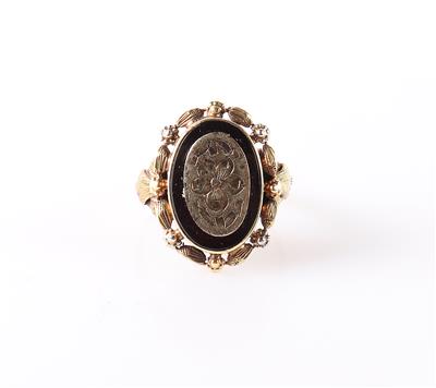 Onyx Damenring "Blüten" - Jewellery and watches