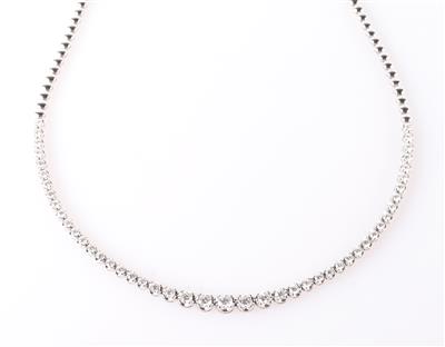 Brillant Collier zus. 2,70 ct (grav.) - Jewellery and watches