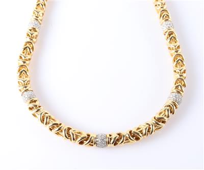 Brillant Collier zus. ca. 5,60 ct - Schmuck und Uhren