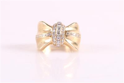 Brillant Damenring zus. ca. 0,45 ct "Masche" - Schmuck und Uhren