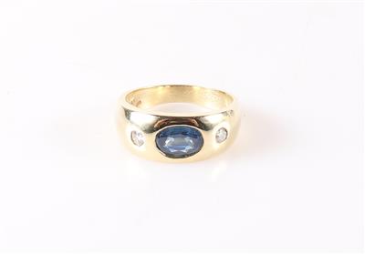 Brillant Saphir Ring - Klenoty a Hodinky