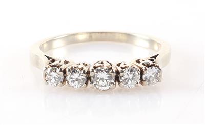 Brillant/Diamant Damenring zus. ca. 0,45 ct - Schmuck und Uhren