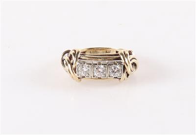 Brillantring zus. ca. 0,45 ct - Schmuck und Uhren