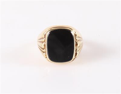 Onyx Herrenring - Schmuck und Uhren