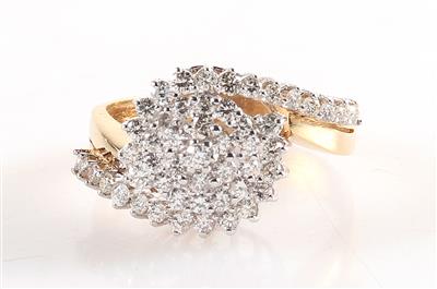 Brillant Damenring zus. ca. 0,80 ct - Jewellery and watches