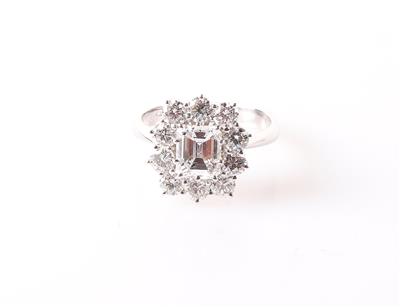 Diamant Brillant Damenring zus. ca. 2,40 ct - Jewellery and watches