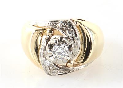 Brillant Damenring zus. ca.0,30 ct - Schmuck und Uhren