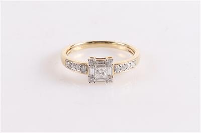 Brillant/Diamant Damenring zus. ca. 0,50 ct - Jewellery and watches