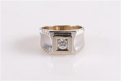 Brillantring 0,31 ct (grav.) - Schmuck und Uhren