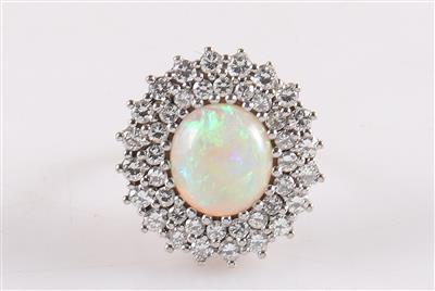 Brillant Opal Damenring - Klenoty a Hodinky