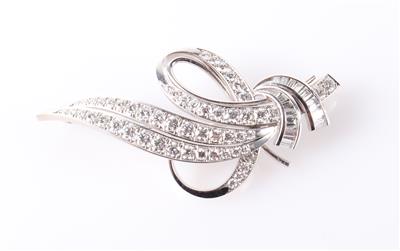 Brillant Diamant Brosche zus. ca. 2,60 ct - Jewellery and watches