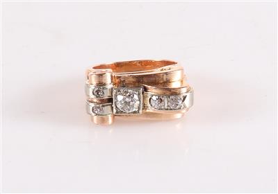 Altschliffbrillant/-diamant Damenring zus. ca. 0,65 ct - Jewellery and watches