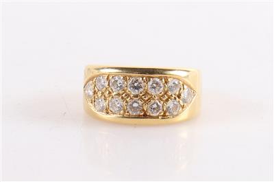 Brillant Damenring zus. 1,03 ct (grav.) - Jewellery and watches