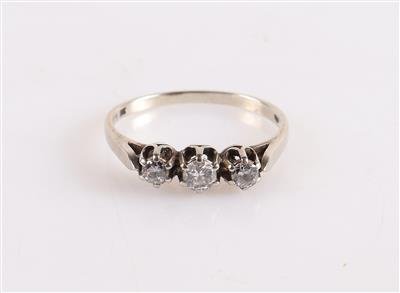 Brillant Damenring zus. ca. 0,25 ct - Schmuck und Uhren