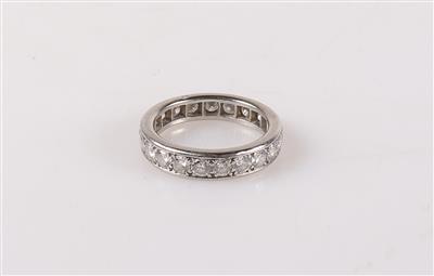 Brillant Memoryring zus. ca. 1,90 ct - Jewellery and watches