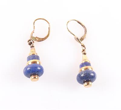 Lapis Lazuli (beh.) Ohrgehänge - Schmuck und Uhren