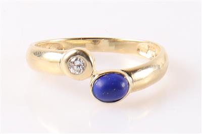 Lapis Lazuli (beh.) Damenring - Schmuck und Uhren