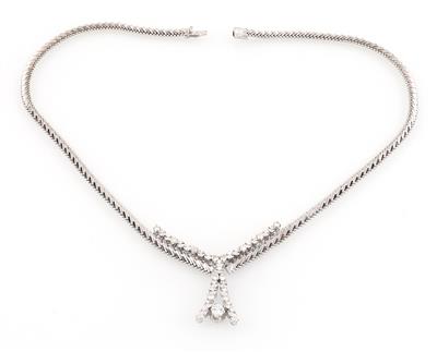 Brillant Diamantcollier zus. ca. 1,20 ct - Gioielli e orologi