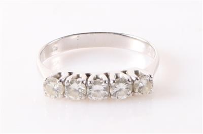 Brillantring zus. ca. 0,90 ct - Klenoty a Hodinky