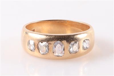 Diamant Ring zus. ca. 0,70 ct - Jewellery and watches