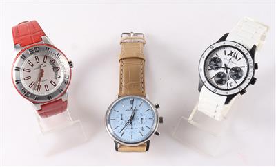 3 Jacques Lemans Armbanduhren - Uhren und Schreibgeräte
