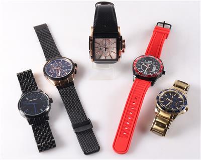 Konvolut 5 Armbanduhren - Jewellery and watches