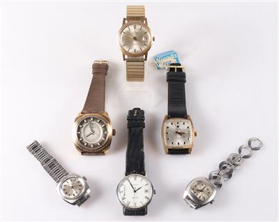 Konvolut Armbanduhren (6) - Uhren und Schreibgeräte