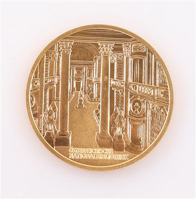 Goldmünze ATS 1000,-"Nationalbibliothek" - Gioielli e orologi