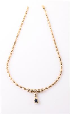 Saphir Brillant Collier - Klenoty a Hodinky