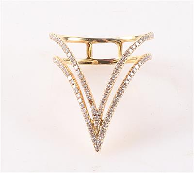 Moderner Diamant Damenring - Schmuck und Uhren